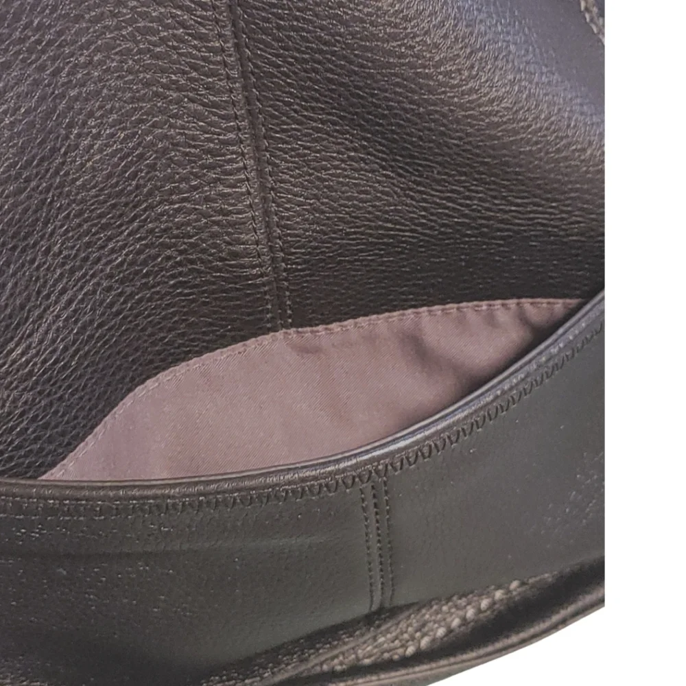 The Sak Iris Leather Crossbody Bag Black Adjustable Strap Pockets - Picture 7 of 12